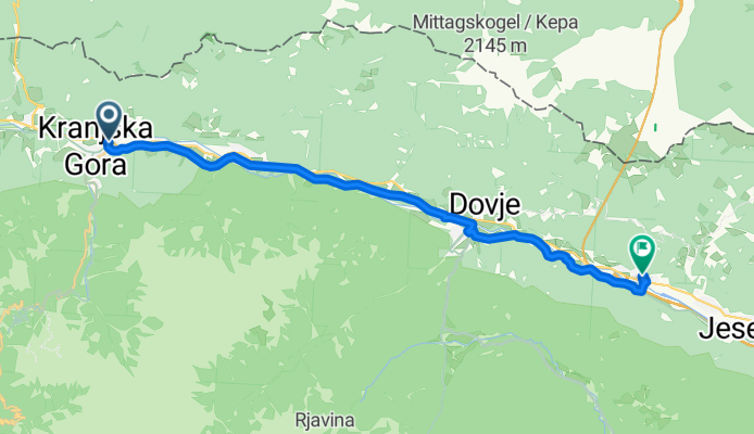 Naselje Slavka Černeta, Kranjska Gora to Hrušica, Hrušica