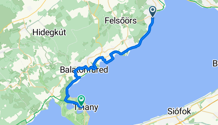 Véghely Dezső utca, Balatonalmádi - Major utca, Tihany