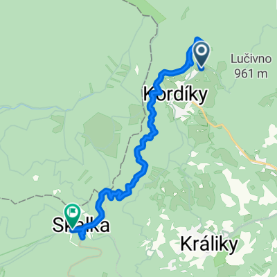 Kordíky, Kordíky až Partizánska dolina, Krahule
