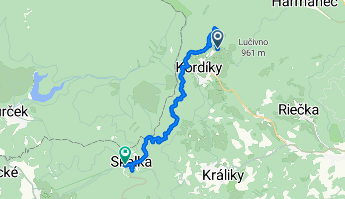 Kordíky, Kordíky až Partizánska dolina, Krahule
