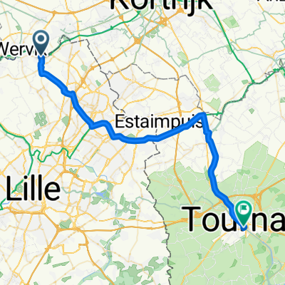 Bousbecque Tournai via Roubaix