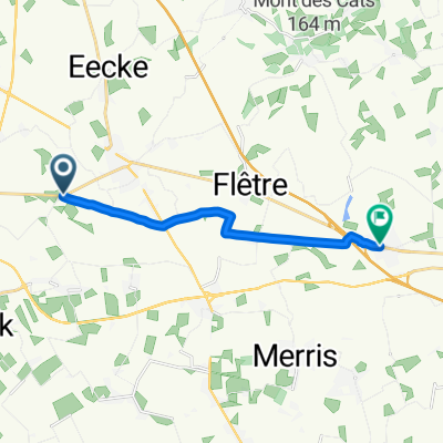 Route d'Hazebrouck, Caëstre to Rue Nationale, Méteren