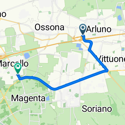 Viale delle Querce, Arluno a SP 31, Marcallo con Casone