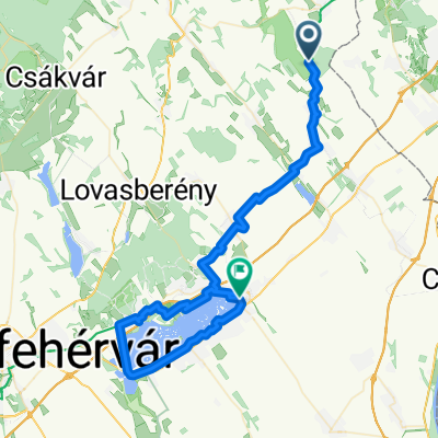 Kerékpáros pihenő Etyek-Gyúró - Tópart utca