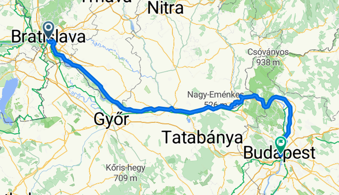 Old Town, Bratislava I to Városház utca, Budapest