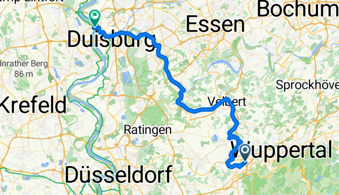 Von Wuppertal bis Duisburg-Homberg (Biergarten Hafensturm)