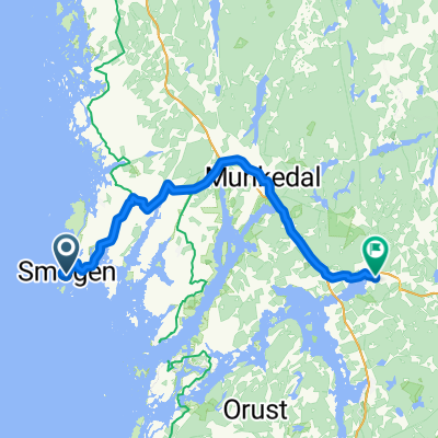 Tunnbindarvägen, Smögen to Västerlånggatan, Uddevalla