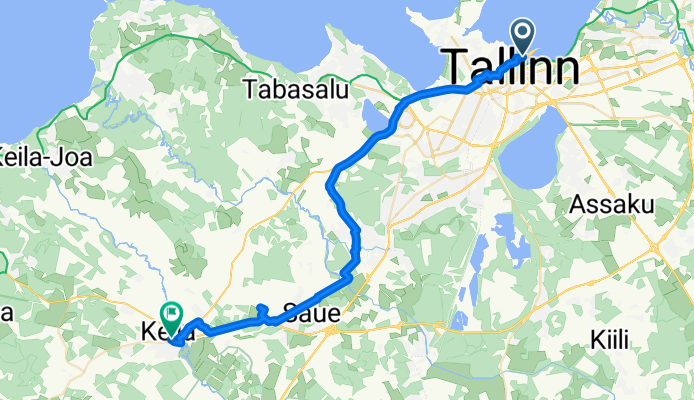 Rumbi, Tallinna to Keskväljak, Keila