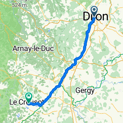 De Cour de la gare à Rue Hoche