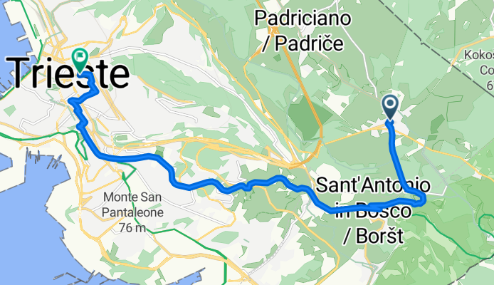 Route from Strada Provinciale