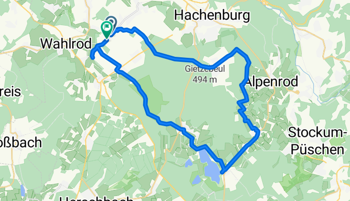 K10 nach Hauptstraße