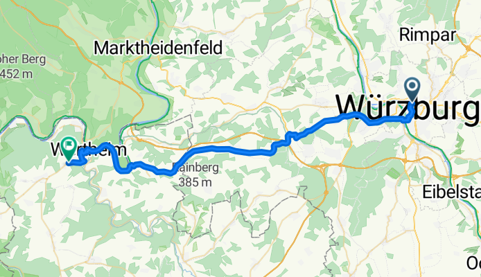 Würzburg Bhf nach Vockenrot