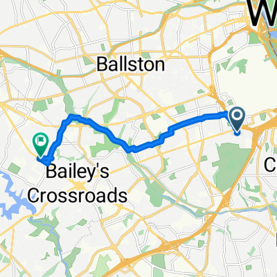 S Rolfe St, Arlington to Leesburg Pike, Falls Church