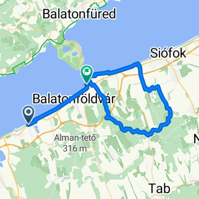 Március 15. utca, Balatonőszöd to Hattyú utca, Szántód