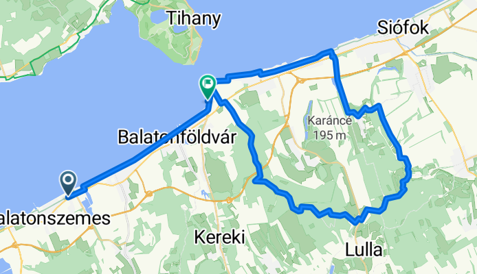 Március 15. utca, Balatonőszöd to Hattyú utca, Szántód