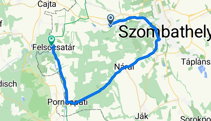 Újvári utca, Torony - Arany János utca, Felsőcsatár