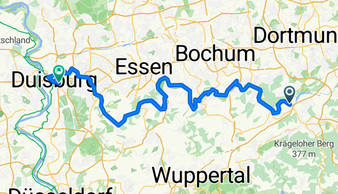 Zweibrücker Hof, Herdecke nach Landfermannstraße, Duisburg