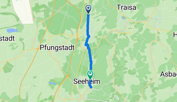 Heidelberger Landstrasse 46A nach Wilhelm-Leuschner-Straße