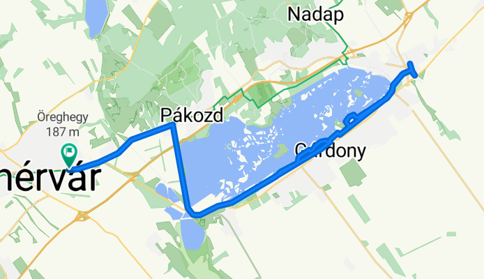 Útvonal innen: Krasznai utca