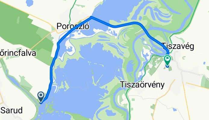 Újlőrincfalva - Húszöles út, Tiszafüred