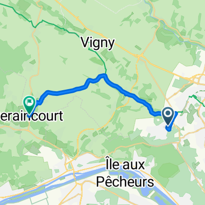 De Allée des Eglantines à Chemin du Clos Chéron