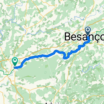 Avenue du Maréchal Ferdinand Foch, Besançon to Avenue de la Paix, Dole