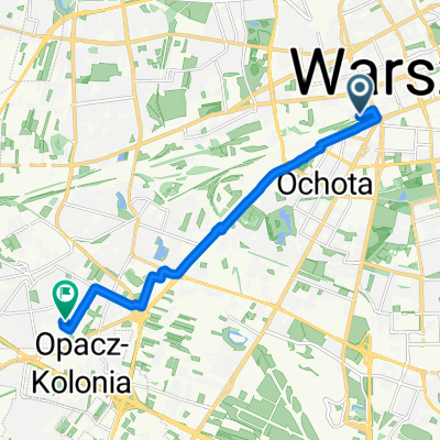 Kolejowa, Warszawa do Skoroszewska, Warszawa