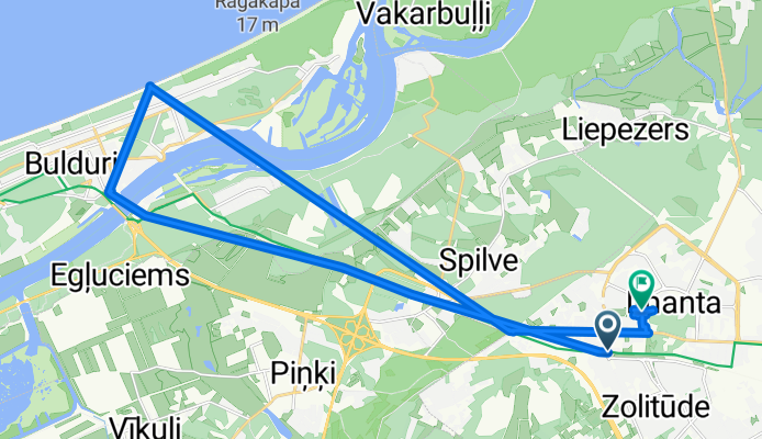 Akāciju iela 3B to Anniņmuižas bulvāris