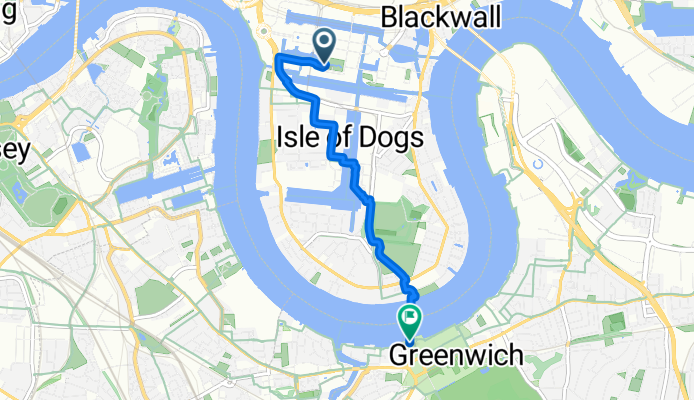 Jubilee Place, London to Cycleway 14, London