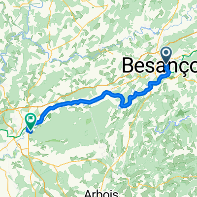 Rue Alexandre Grosjean, Besançon to Rue Ledoux, Dole
