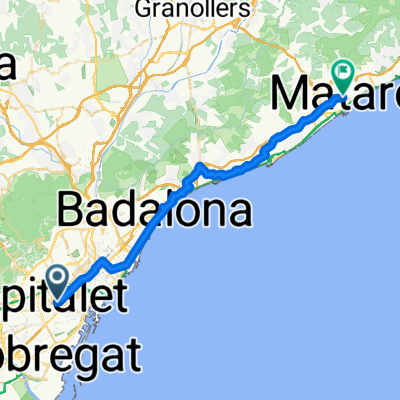 Avinguda de Roma, Barcelona a Carrer la Riera, Matar贸