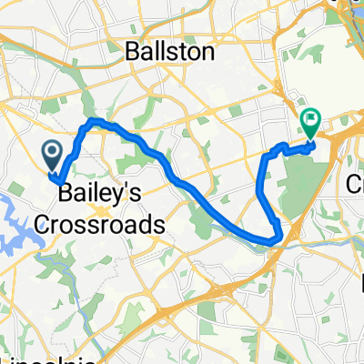 Leesburg Pike, Falls Church to S Rolfe St, Arlington
