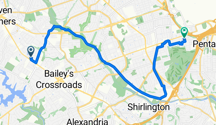 Leesburg Pike, Falls Church to S Rolfe St, Arlington