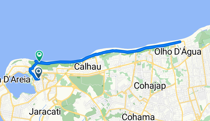 Rua dos Perdizes, São Luís a Avenida Litorânea, São Luís