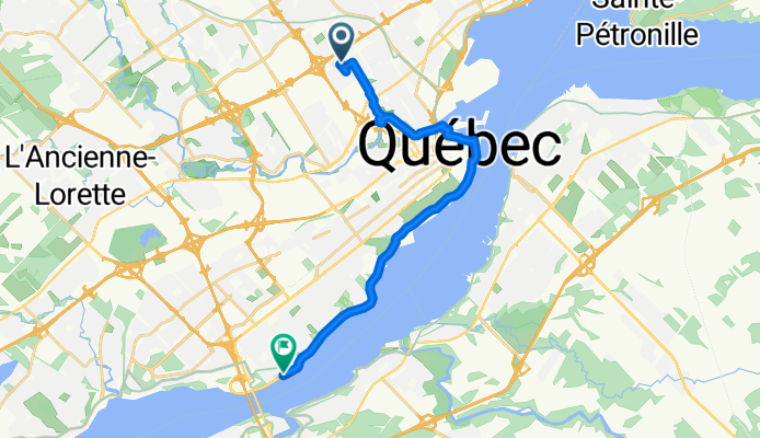 Av Duval, Québec à Boul Champlain, Québec