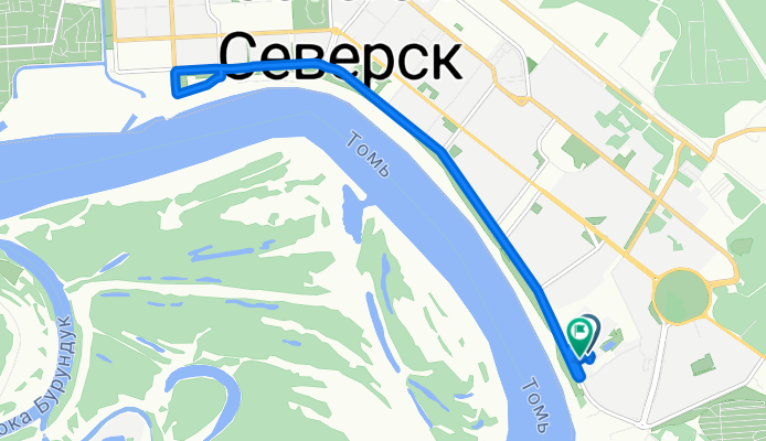 улица Ленина, Северск до улица Ленина, Северск