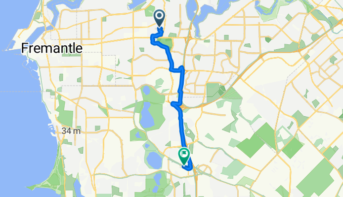 Route to Cockburn Central