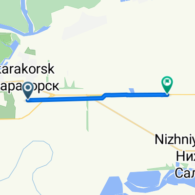 Маршрут в шоссе Ростов - Волгодонск