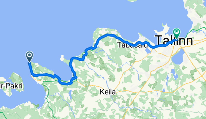 Majaka tee, Paldiski to Sadama, Tallinna