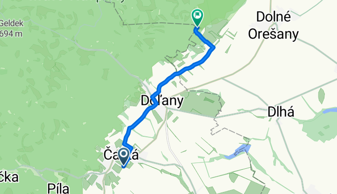 Fándlyho do Dolné Orešany