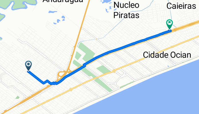 De Avenida José Leandro de Carvalho a Rua Savério Fittipaldi