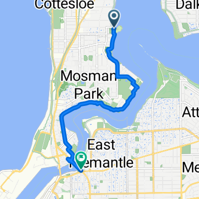 Lilla St, Peppermint Grove to Stirling Hwy, East Fremantle