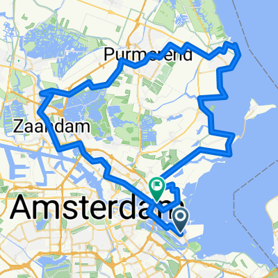 Route in Amsterdam
