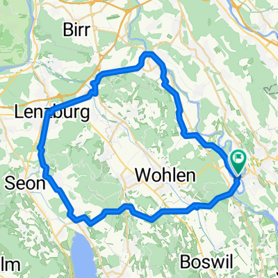 Bremgarten-Mellingen-Lenzburg-Seengen Rundtour