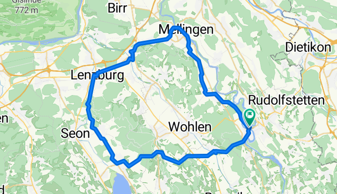 Bremgarten-Mellingen-Lenzburg-Seengen Rundtour