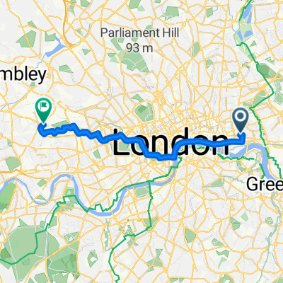 Route in London