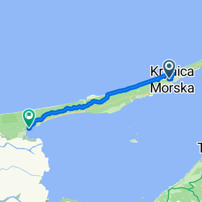 Tkaczy, Krynica Morska do Rybacka, Kąty Rybackie