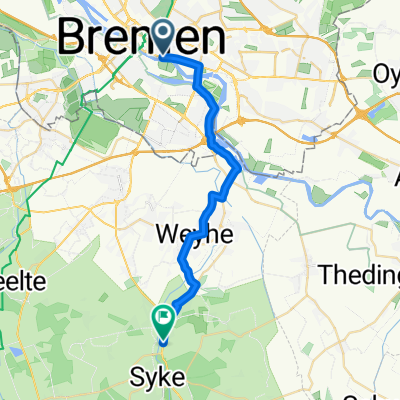 Prangenstraße, Bremen nach Barrier Straße, Syke