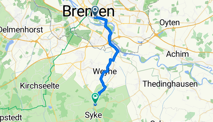 Prangenstraße, Bremen nach Barrier Straße, Syke