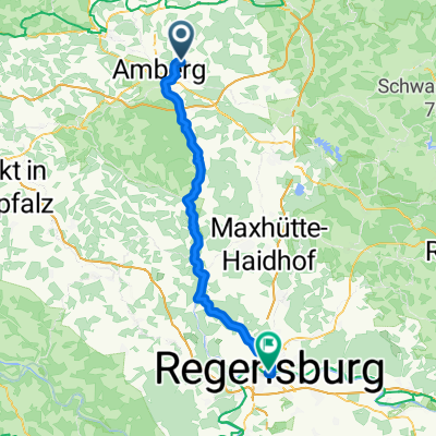 Am Büchsenham, Amberg nach Rathausplatz, Regensburg